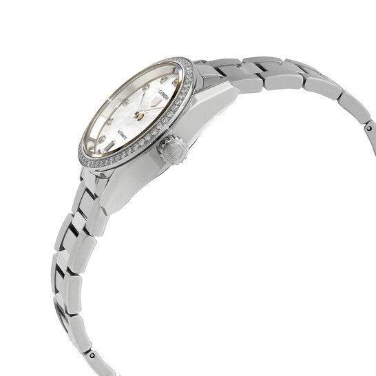 Tag Heuer Carrera Date Diamonds Mother of Pearl Dial Silver Steel Strap Watch for Women - WBN2414.BA0621 Buy Now By Tag Heuer