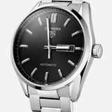 Tag Heuer Carrera Day Date Automatic Black Dial Silver Steel Strap Watch for Men - WBN2010.BA0640 Buy Now By Tag Heuer