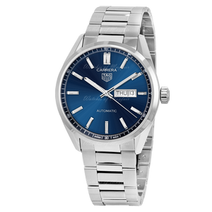 Tag Heuer Carrera Day Date Blue Dial Silver Steel Strap Watch for Women - WBN2012.BA0640 Buy Now By Tag Heuer