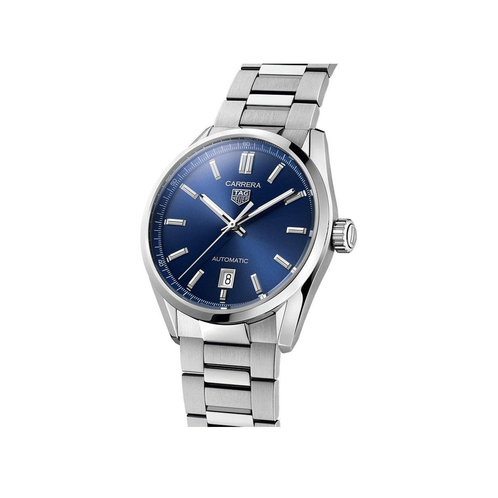 Tag Heuer Carrera Date Blue Dial Silver Steel Strap Watch for Men - WBN2112.BA0639 Buy Now By Tag Heuer