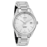 Tag Heuer Carrera Automatic Caliber 5 White Dial Silver Steel Strap Watch for Men - WAR211B.BA0782 Buy Now By Tag Heuer
