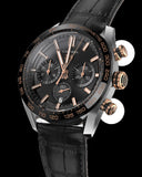 Tag Heuer Carrera Chronograph Black Dial Black Leather Strap Watch for Men - CBN2A5A.FC6481 Buy Now By Tag Heuer