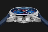 Tag Heuer Carrera Chronograph Blue Dial Blue Leather Strap Watch for Men - CBN201D.FC6543 Buy Now By Tag Heuer