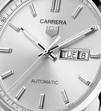 Tag Heuer Carrera Day Date Silver Dial Brown Leather Strap Watch for Men - WBN2011.FC6484 Buy Now By Tag Heuer