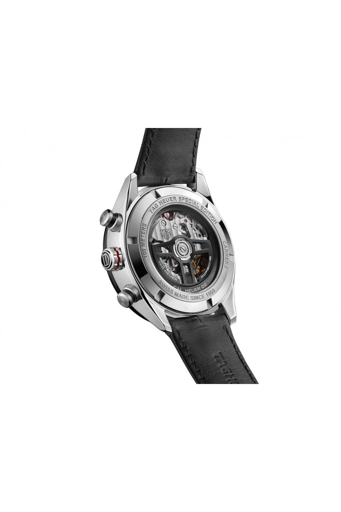 Tag Heuer Carrera Porsche Chronograph Special Edition Black Dial Black Leather Strap Watch for Men - CBN2A1F.FC6492 Buy Now By Tag Heuer