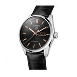 Tag Heuer Carrera Day Date Black Dial Black Leather Strap Watch for Men - WBN2013.FC6503 Buy Now By Tag Heuer