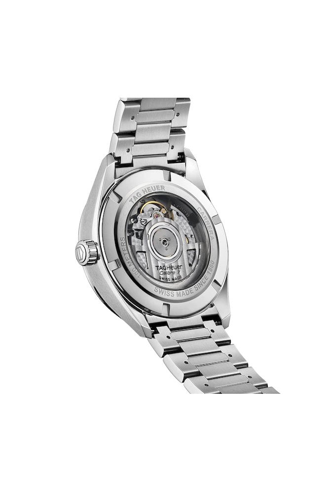 Tag Heuer Carrera Twin Time Blue Dial Silver Steel Strap Watch for Men - WBN201A.BA0640 Buy Now By Tag Heuer