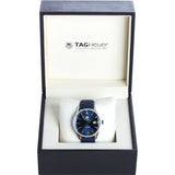 Tag Heuer Carrera Quartz Diamonds Blue Dial Blue Leather Strap Watch for Women - WAR1114.FC6391 Buy Now By Tag Heuer