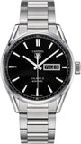 Tag Heuer Carrera Calibre 5 Automatic Black Dial Silver Steel Strap Watch for Men - WAR201A.BA0723 Buy Now By Tag Heuer