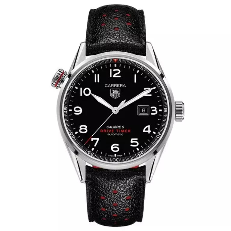 Tag Heuer Carrera Black Dial Watch for Men - WAR2A10.FC6337 Buy Now By Tag Heuer
