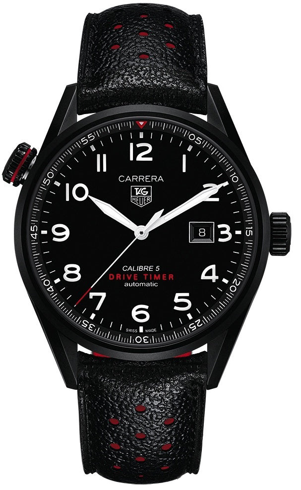 Tag Heuer Carrera Black Dial Watch for Men - WAR2A80.FC6337 Buy Now By Tag Heuer