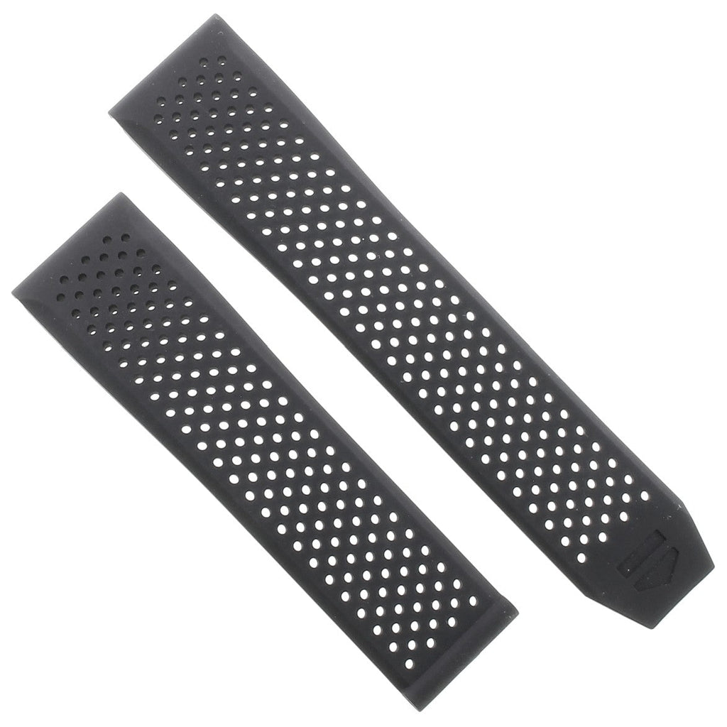 Tag Heuer Carrera Chronograph Black Dial Black Rubber Strap Watch for Men - CBN2A1AA.FT6228 Buy Now By Tag Heuer