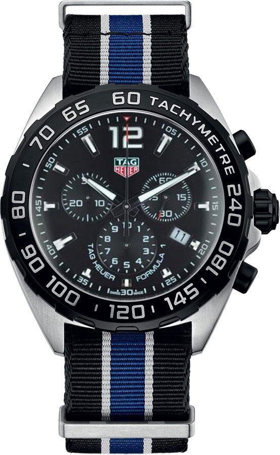 Tag Heuer Formula 1 Quartz Chronograph Black Dial Two Tone NATO Strap Watch for Men - CAZ1010.FC8197 Buy Now By Tag Heuer