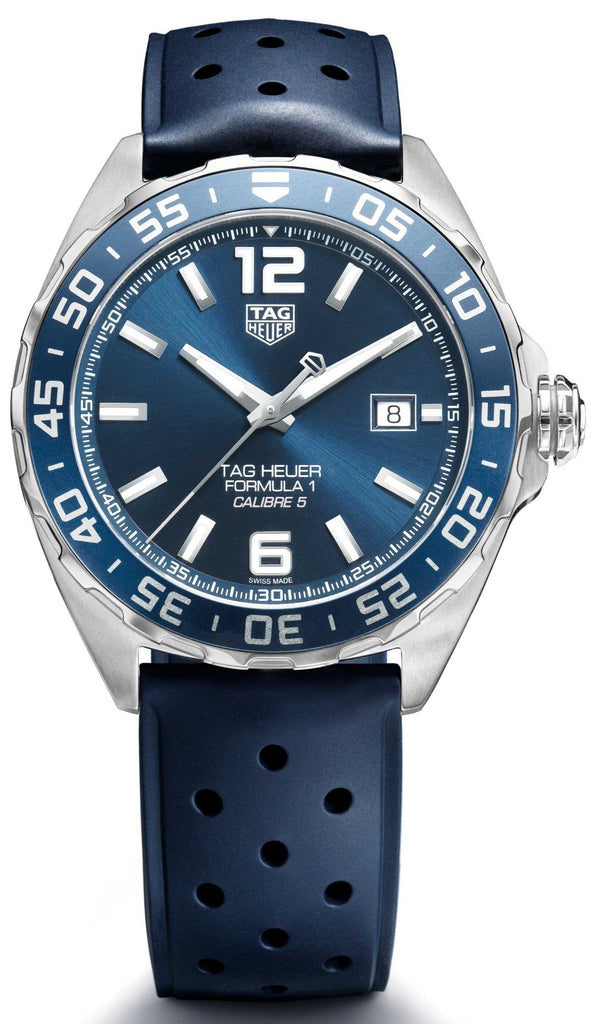 Tag Heuer Formula 1 Bucherer Blue Edition Blue Dial Blue Calfskin Strap Watch for Men - WAZ2015.FT8023 Buy Now By Tag Heuer