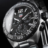Tag Heuer Formula 1 Chronograph Black Dial Silver Steel Strap Watch for Men - CAZ1010.BA0842 Buy Now By Tag Heuer