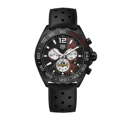 Tag Heuer Formula 1 Indy 500 Limited Edition Chronograph Black Dial Black Rubber Strap Watch for Men - CAZ101AD.FT8024 Buy Now By Tag Heuer