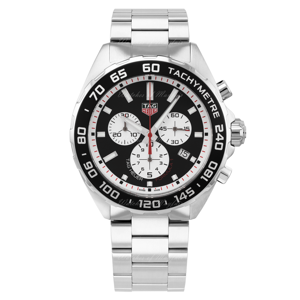 Tag Heuer Formula 1 Chronograph Black Dial Silver Steel Strap Watch for Men - CAZ101E.BA0842 Buy Now By Tag Heuer