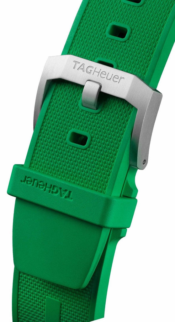 Tag Heuer Formula 1 Chronograph Green Dial Green Rubber Strap Watch for Men - CAZ101AP.FT8056 Buy Now By Tag Heuer