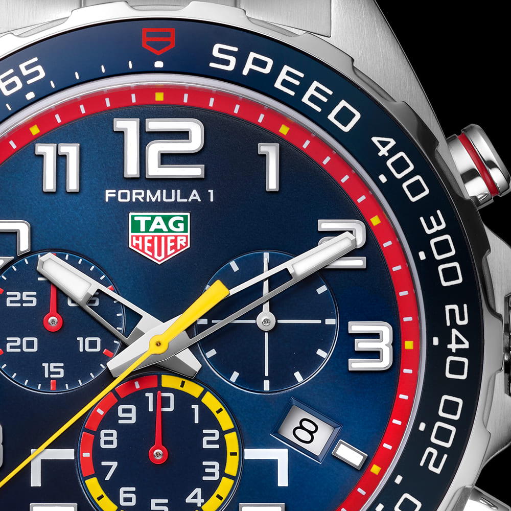 Tag Heuer Formula 1 x Red Bull Racing Chronograph Blue Dial Silver Steel Strap Watch for Men - CAZ101AL.BA0842 Buy Now By Tag Heuer