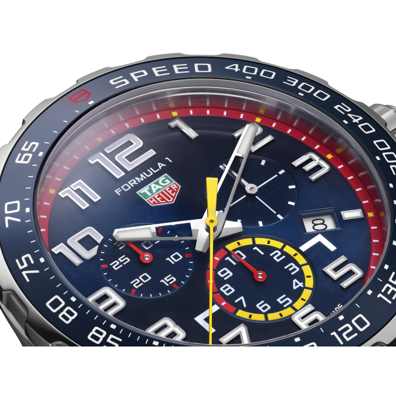 Tag Heuer Formula 1 Red Bull Racing Chronograph Blue Dial Blue Rubber Strap Watch for Men - CAZ101AL.FT8052 Buy Now By Tag Heuer