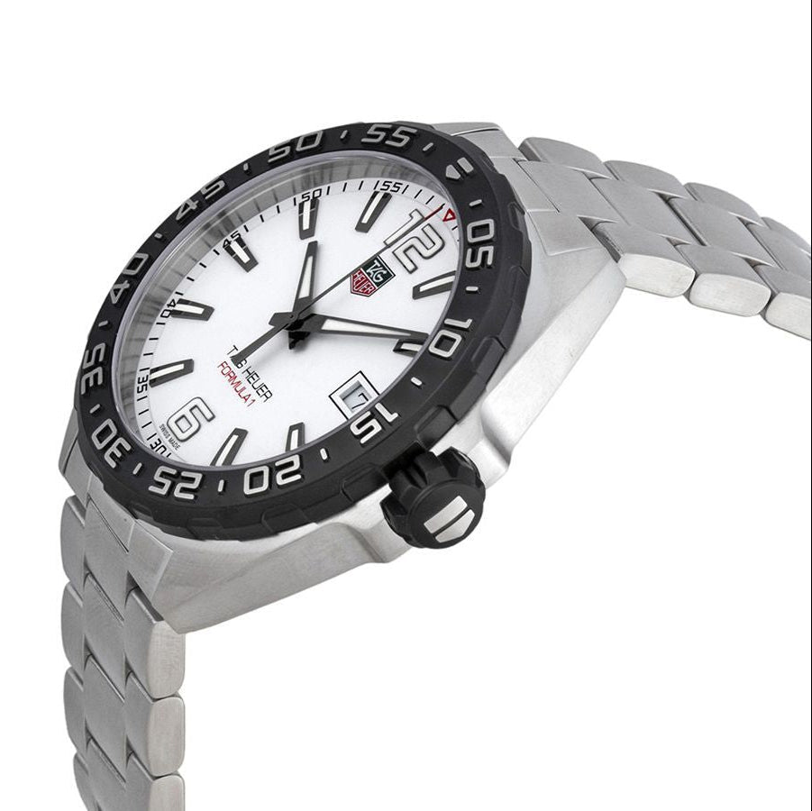 Tag Heuer Formula 1 White Dial Silver Steel Strap Watch for Men - WAZ1111.BA0875 Buy Now By Tag Heuer