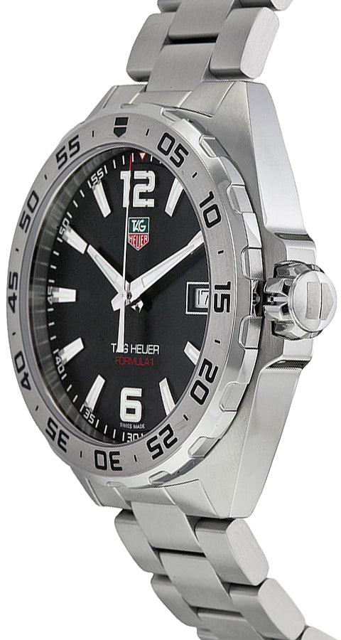 Tag Heuer Formula 1 Black Dial Silver Steel Strap Watch for Men - WAZ1112.BA0875 Buy Now By Tag Heuer