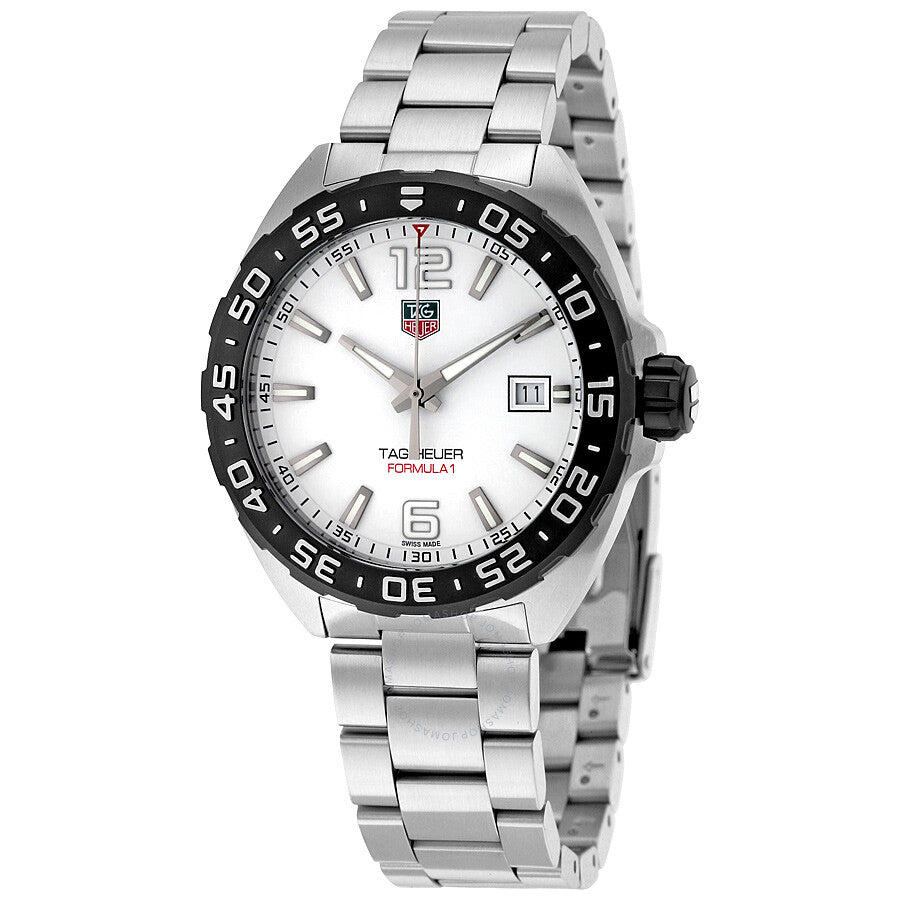 Tag Heuer Formula 1 White Dial Silver Steel Strap Watch for Men - WAZ1111.BA0875 Buy Now By Tag Heuer