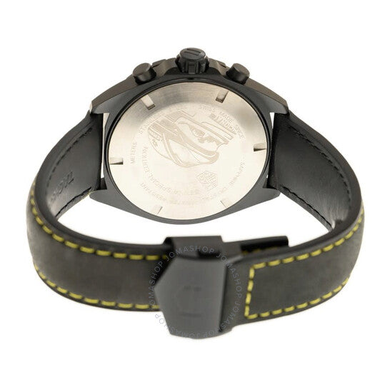 Tag Heuer Formula 1 Chronograph Senna Black Dial Black Leather Strap Watch for Men - CAZ101AJ.FC6487 Buy Now By Tag Heuer