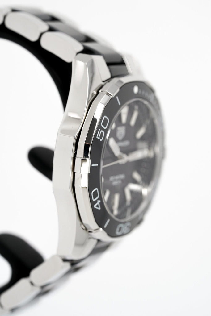 Tag Heuer Aquaracer Quartz Black Dial Two Tone Steel Strap Watch for Men - WAY131A.BA0913 Buy Now By Tag Heuer