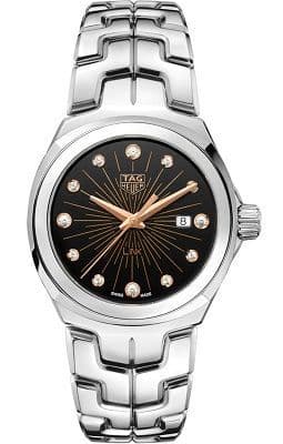 Tag Heuer Link Quartz Black Dial Silver Steel Strap Watch for Women - WBC131F.BA0649 Buy Now By Tag Heuer