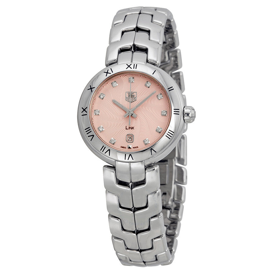 Tag Heuer Link Diamonds Pink Dial Silver Steel Strap Watch for Women - WAT1415.BA0954 Buy Now By Tag Heuer