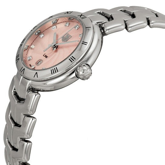 Tag Heuer Link Diamonds Pink Dial Silver Steel Strap Watch for Women - WAT1415.BA0954 Buy Now By Tag Heuer
