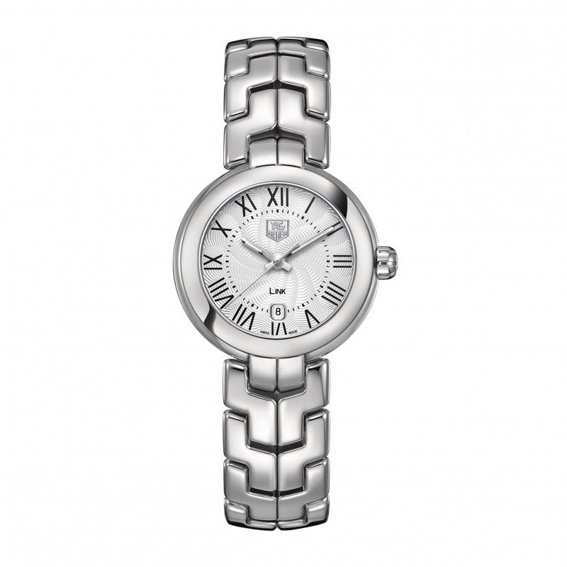 Tag Heuer Link Roman Numeral Silver Dial Silver Steel Strap Watch for Women - WAT1416.BA0954 Buy Now By Tag Heuer