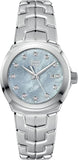 Tag Heuer Link Quartz Diamonds Blue Mother of Pearl Dial Silver Steel Strap Watch for Women - WBC1313.BA0600 Buy Now By Tag Heuer