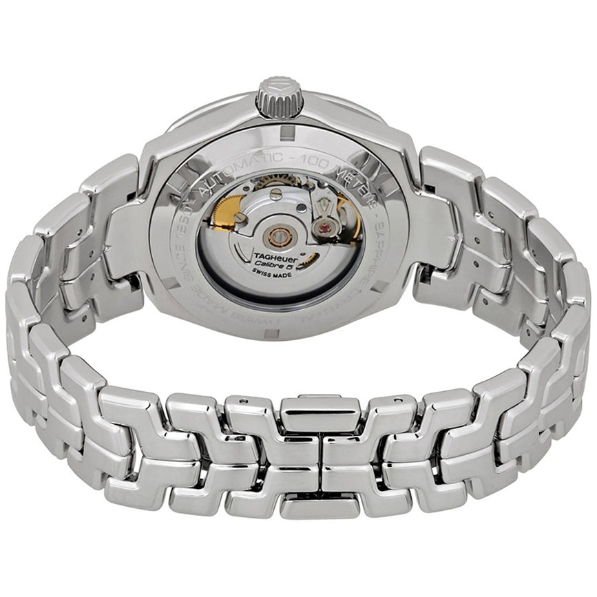 Tag Heuer Link Quartz Black Dial Silver Steel Strap Watch for Women - WBC2110.BA0603