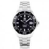 Tag Heuer Aquaracer Automatic Caliber 5 Black Dial Silver Steel Strap Watch for Men - WAN2110.BA0822 Buy Now By Tag Heuer