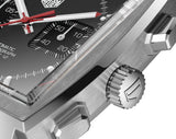 Tag Heuer Monaco Calibre 12 Final Edition Chronograph Grey Dial Black Leather Strap Watch for Men - CAW211J.FC6476 Buy Now By Tag Heuer