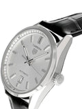 Tag Heuer Carrera Date Silver Dial Black Leather Strap Watch for Men - WBN2111.FC6505 Buy Now By Tag Heuer