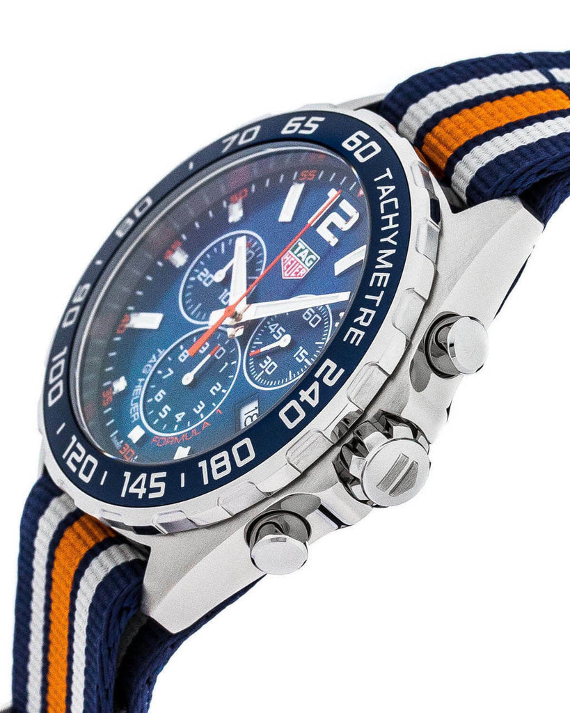 Tag Heuer Formula 1 Quartz Chronograph Blue Dial Two Tone NATO Strap Watch for Men - CAZ1010.FC8196 Buy Now By Tag Heuer