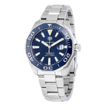 Tag Heuer Aquaracer Calibre 5 Blue Dial Silver Steel Strap Watch for Men - WAY201B.BA0927 Buy Now By Tag Heuer