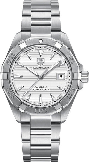 Tag Heuer Aquaracer Automatic White Dial Silver Steel Strap Watch for Men - WAY2111.BA0928 Buy Now By Tag Heuer