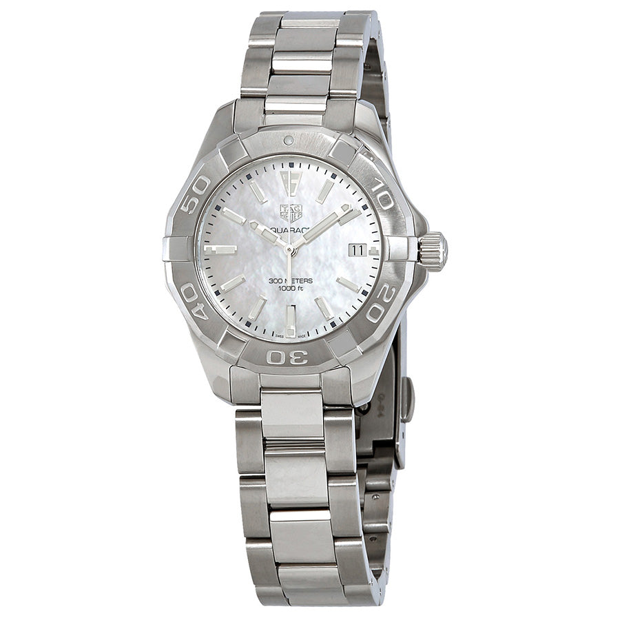 Tag Heuer Aquaracer Mother of Pearl Dial Silver Steel Strap Watch for Women - WBD131A.BA0748 Buy Now By Tag Heuer