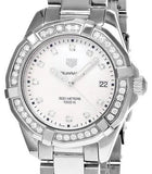 Tag Heuer Aquaracer Diamonds Mother of Pearl White Dial Silver Steel Strap Watch for Women - WBD131C.BA0748 Buy Now By Tag Heuer