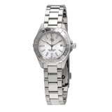 Tag Heuer Aquaracer Quartz Mother of Pearl White Dial Silver Steel Strap Watch for Women - WBD1411.BA0741 Buy Now By Tag Heuer