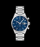 Tag Heuer Carrera Chronograph 41mm Blue Dial Silver Steel Strap Watch for Men - CBK2112.BA0715 Buy Now By Tag Heuer