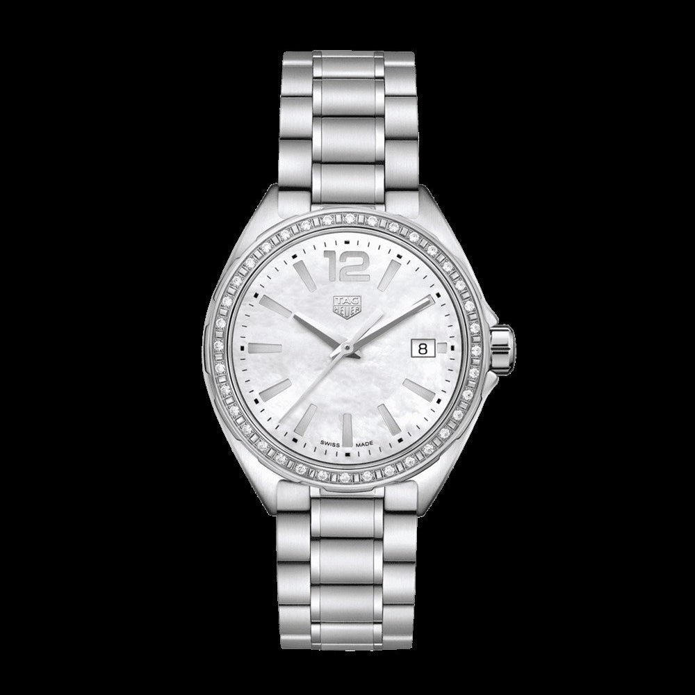 Tag Heuer Formula 1 Quartz Diamonds Mother of Pearl Dial Silver Steel Strap Watch for Women - WBJ131A.BA0666 Buy Now By Tag Heuer