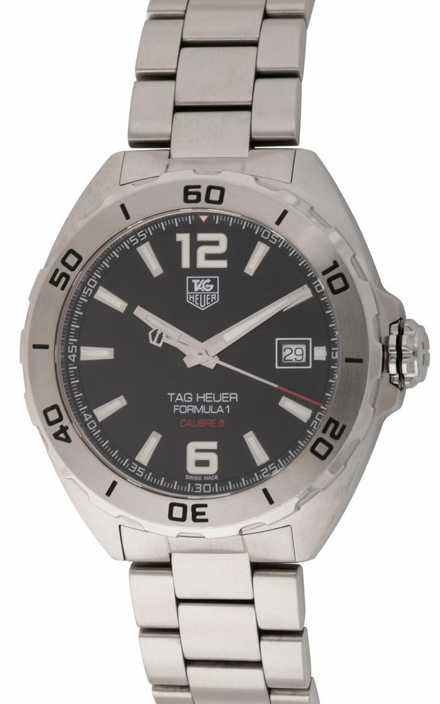 Tag Heuer Formula 1 Automatic Black Dial Silver Steel Strap Watch for Men - WAZ2113.BA0875 Buy Now By Tag Heuer