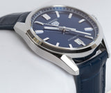 Tag Heuer Carrera Date Blue Dial Blue Leather Strap Watch for Men - WBN2112.FC6504 Buy Now By Tag Heuer