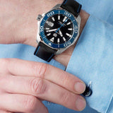 Tag Heuer Aquaracer Calibre 5 Automatic Black Dial Black Nylon Strap Watch for Men - WAY201C.FC6395 Buy Now By Tag Heuer