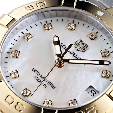 Tag Heuer Aquaracer White Mother of Pearl Dial Two Tone Steel Strap Watch for Women - WBD1322.BB0320 Buy Now By Tag Heuer